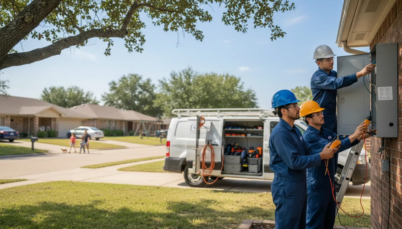 Certified electrician providing emergency electrical services in Marlin, TX
